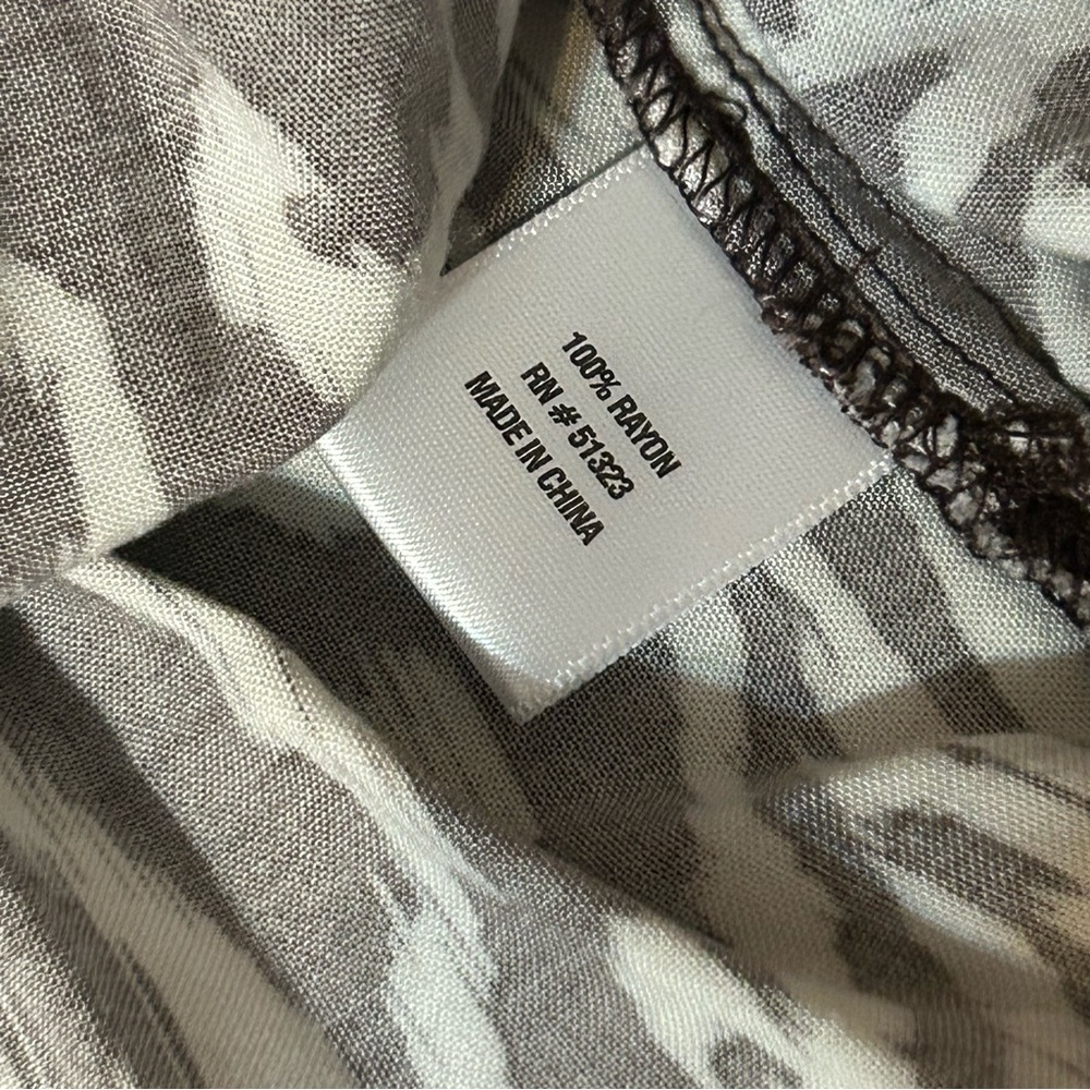 MSK Brown Printed Maxi Dress Lightweight Rayon - Picture 9 of 9